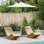 Havesol Ø 240 x 260 cm Bambus Rund Cremehvid