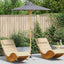 Havesol Ø 180 x 230 cm Bambus Rund Mørkegrå