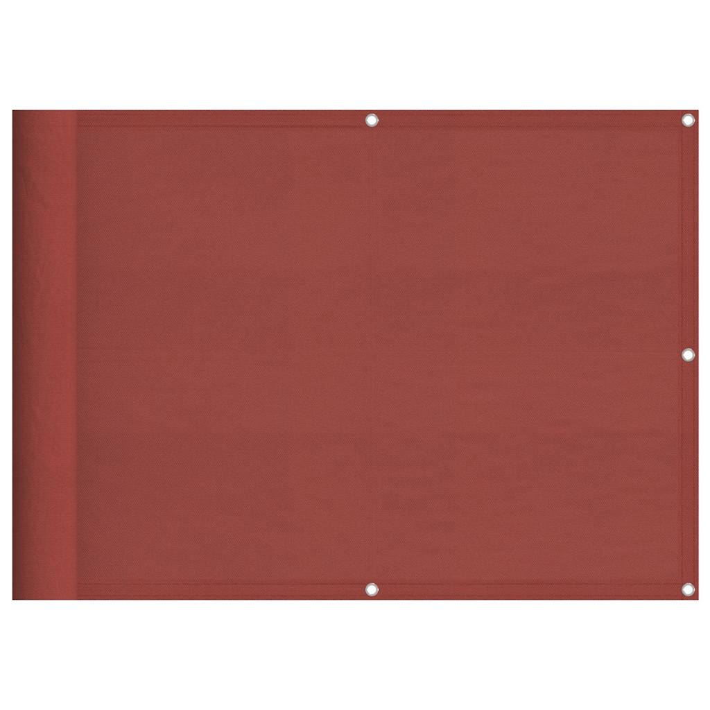 altanafskærmning 75x800 cm 100 % polyester terrakottafarvet