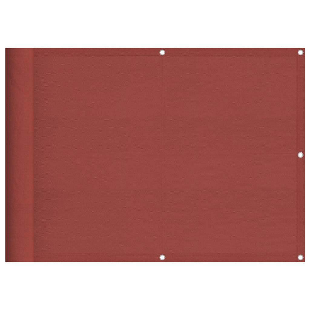 altanafskærmning 75x1000 cm 100 % polyester terrakottafarvet