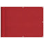 altanafskærmning 75x700 cm 100 % polyester rød