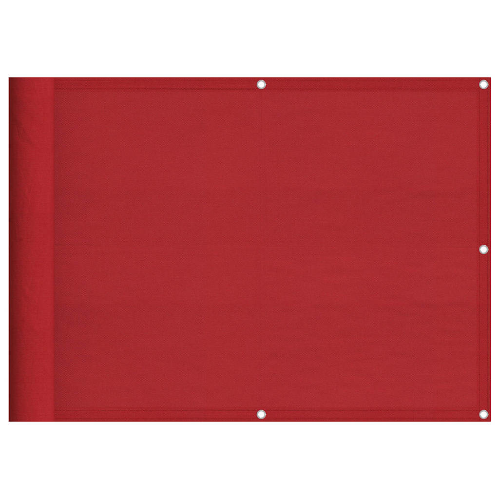 altanafskærmning 75x700 cm 100 % polyester rød