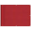 altanafskærmning 75x800 cm 100 % polyester rød