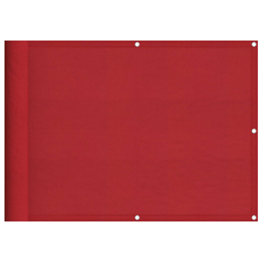 altanafskærmning 75x800 cm 100 % polyester rød