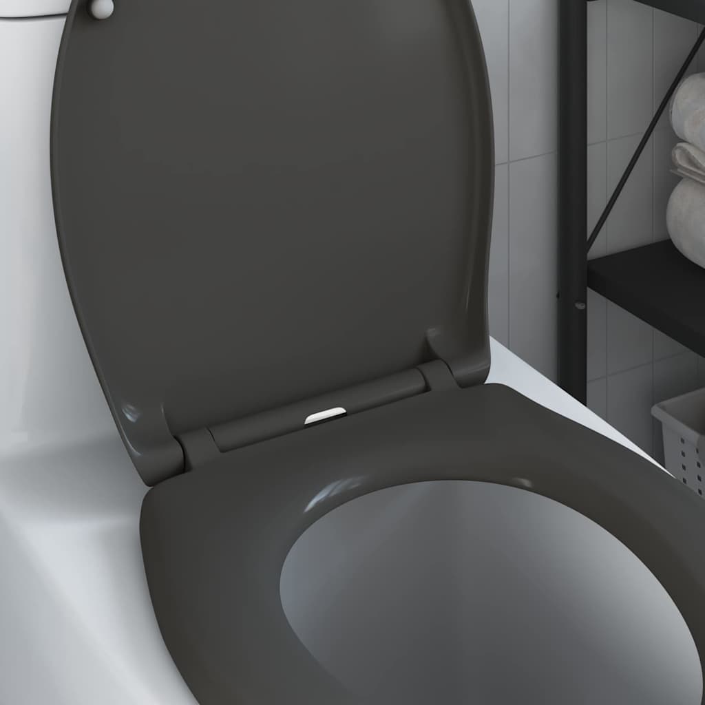 Toilet sæde Antracit 47 x 37 x 4 cm Duroplast