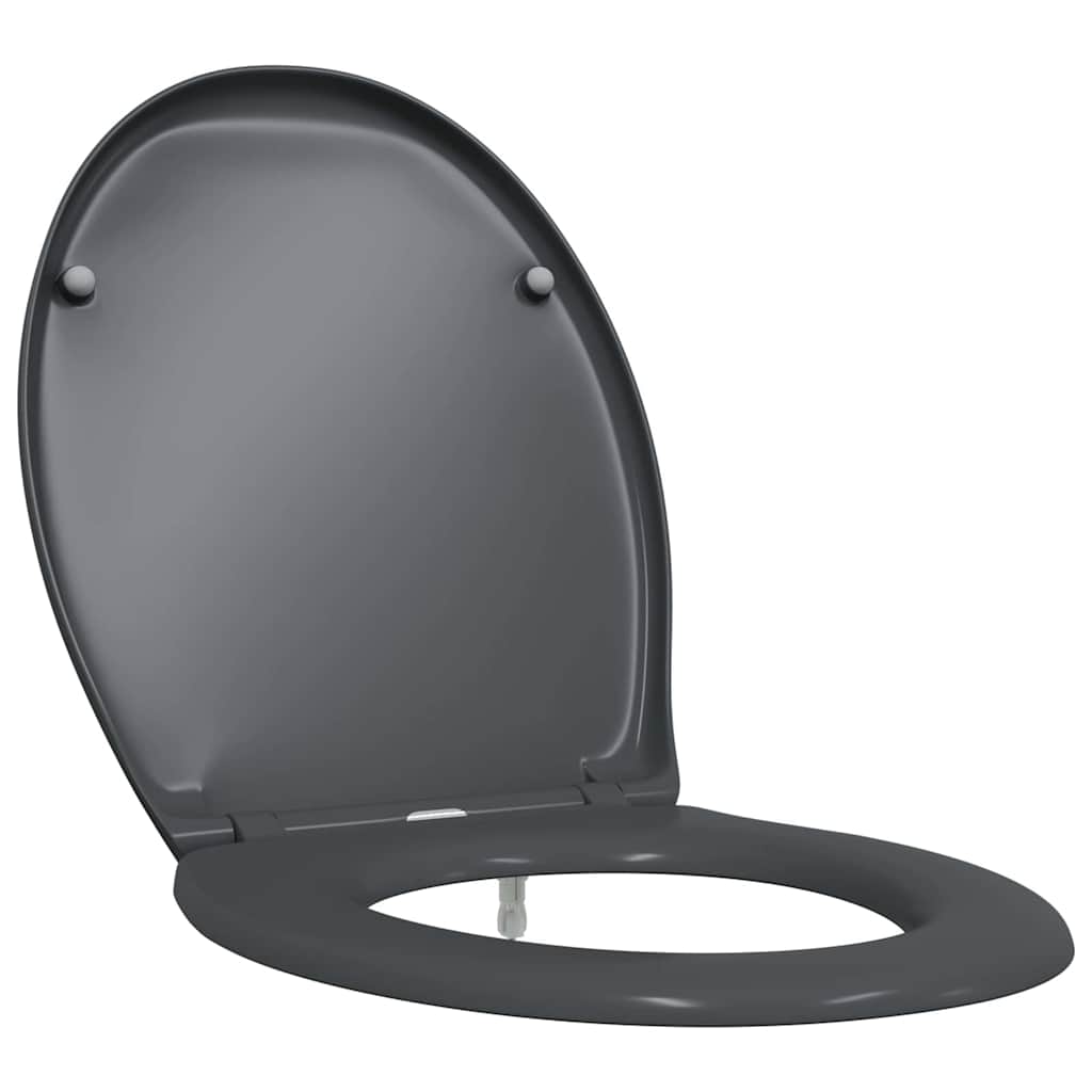 Toilet sæde Antracit 47 x 37 x 4 cm Duroplast