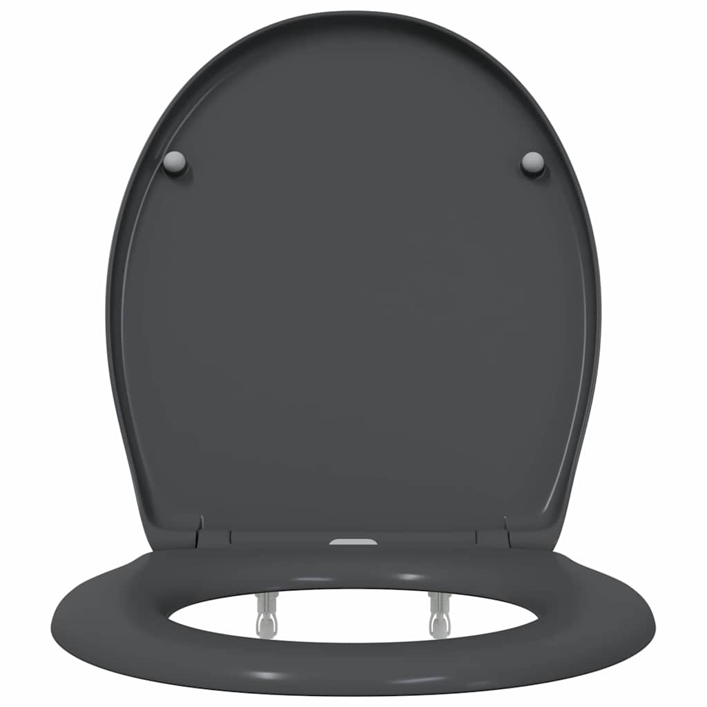 Toilet sæde Antracit 47 x 37 x 4 cm Duroplast
