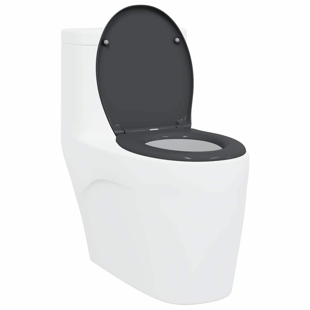 Toilet sæde Antracit 47 x 37 x 4 cm Duroplast