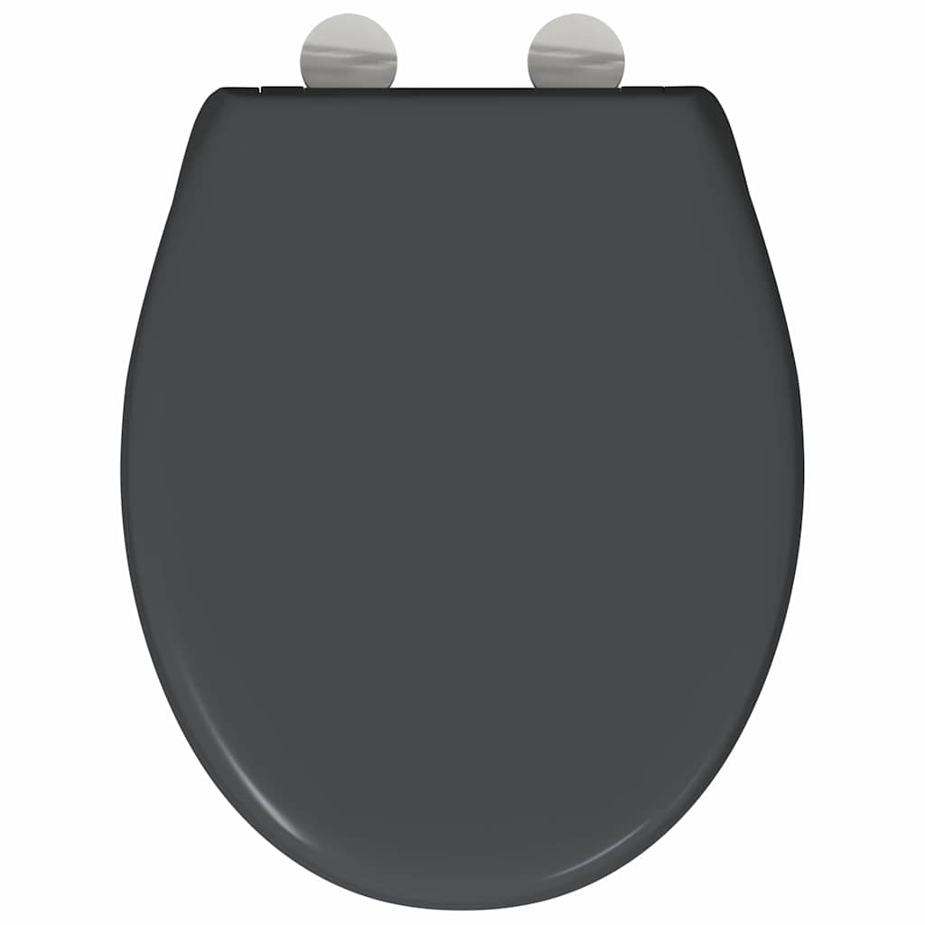 Toilet sæde Antracit 47 x 37 x 4 cm Duroplast