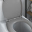 Toilet sæde Grå 47 x 37 x 4 cm Duroplast