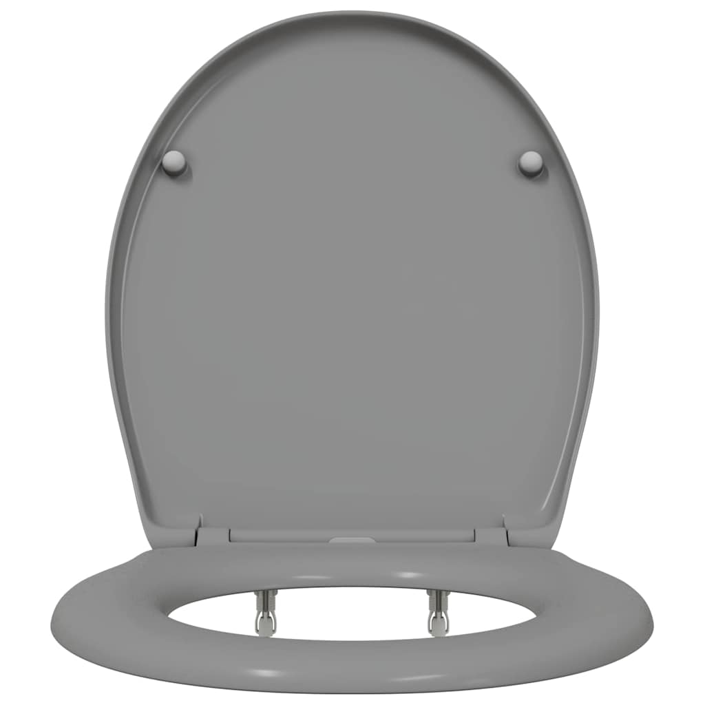 Toilet sæde Grå 47 x 37 x 4 cm Duroplast