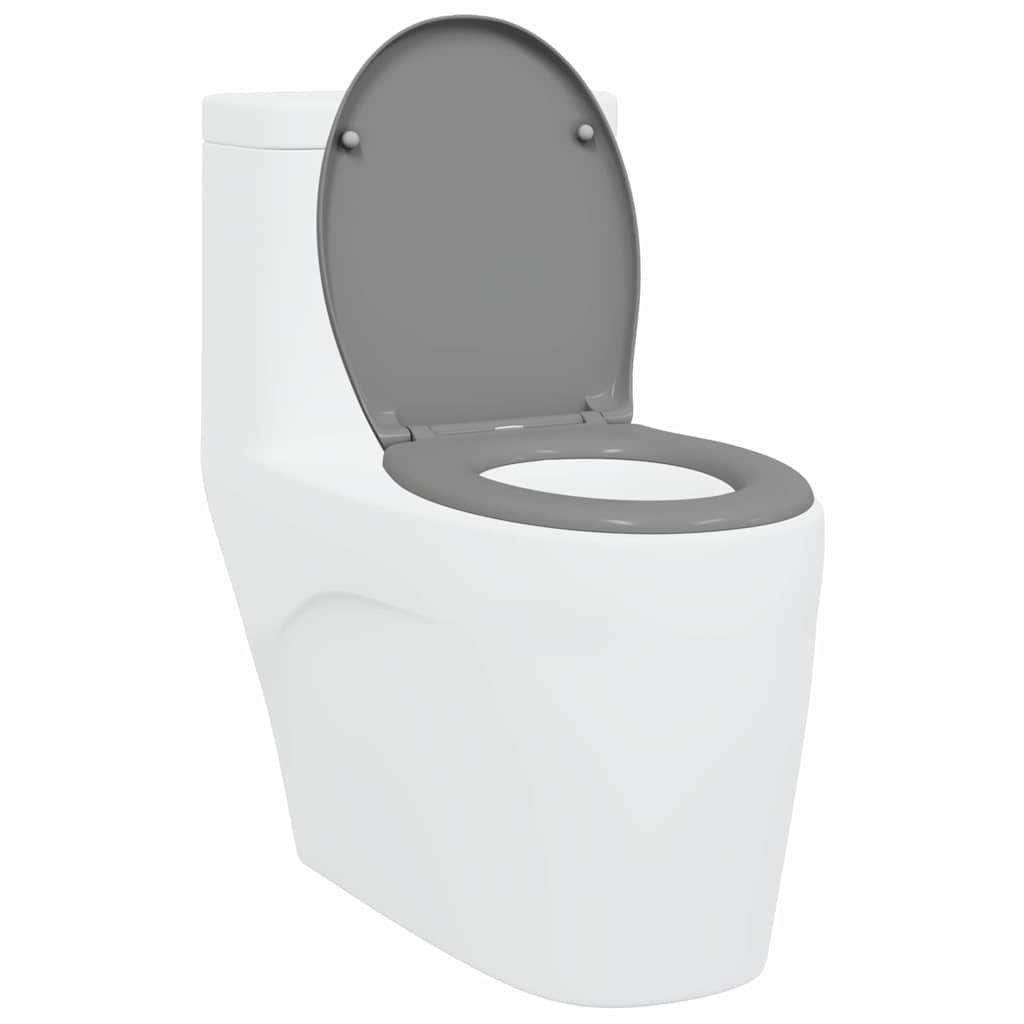 Toilet sæde Grå 47 x 37 x 4 cm Duroplast