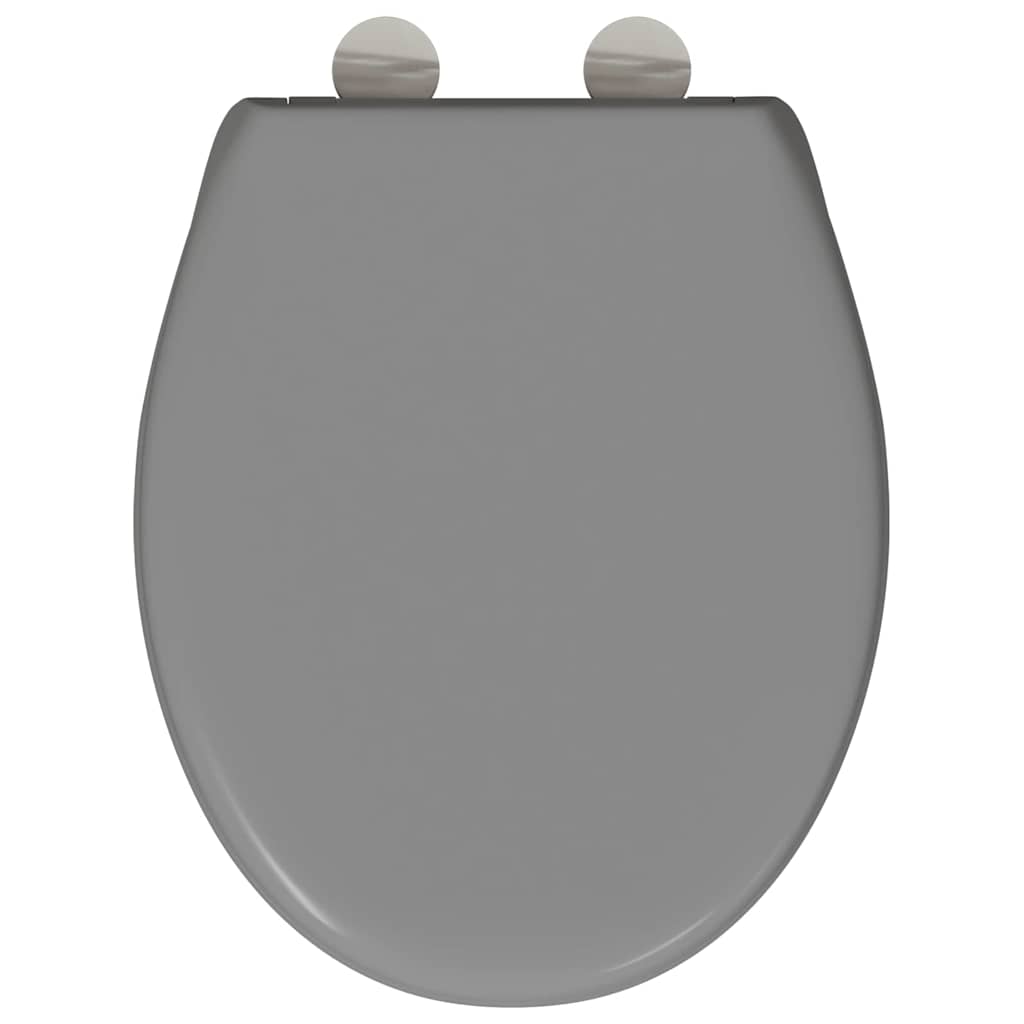 Toilet sæde Grå 47 x 37 x 4 cm Duroplast