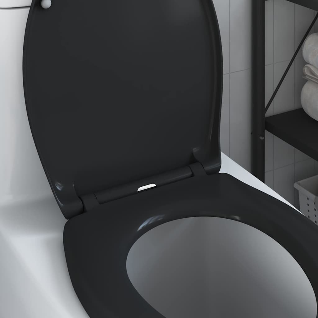 Toilet sæde Sort 47 x 37 x 4 cm Duroplast