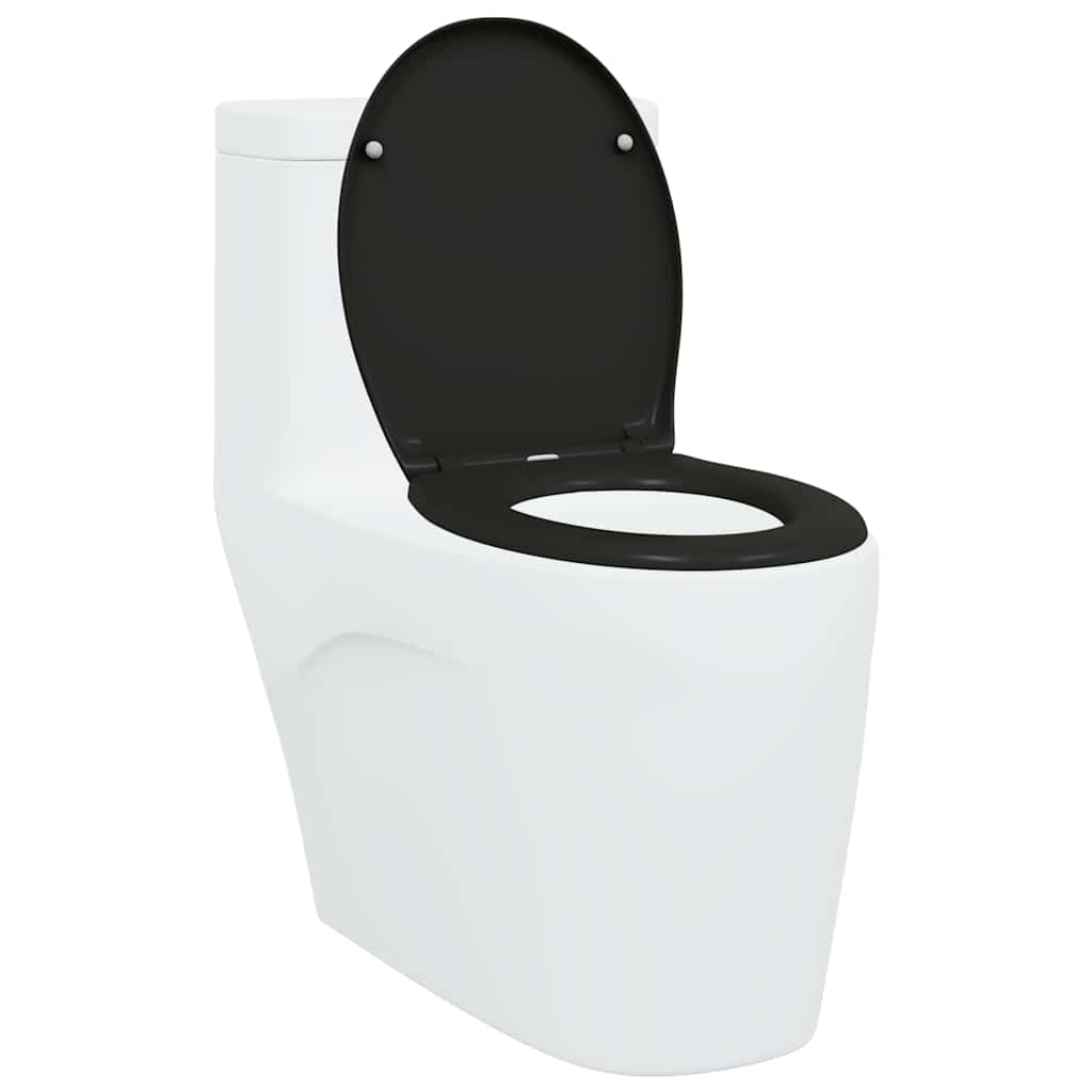 Toilet sæde Sort 47 x 37 x 4 cm Duroplast