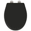 Toilet sæde Sort 47 x 37 x 4 cm Duroplast