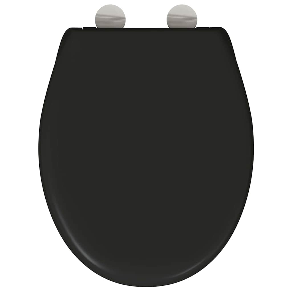 Toilet sæde Sort 47 x 37 x 4 cm Duroplast