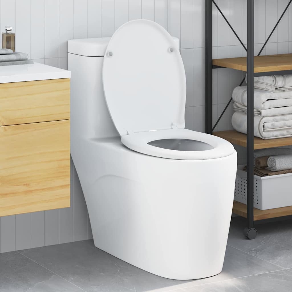 Toilet sæde Hvid 47 x 37 x 4 cm Duroplast