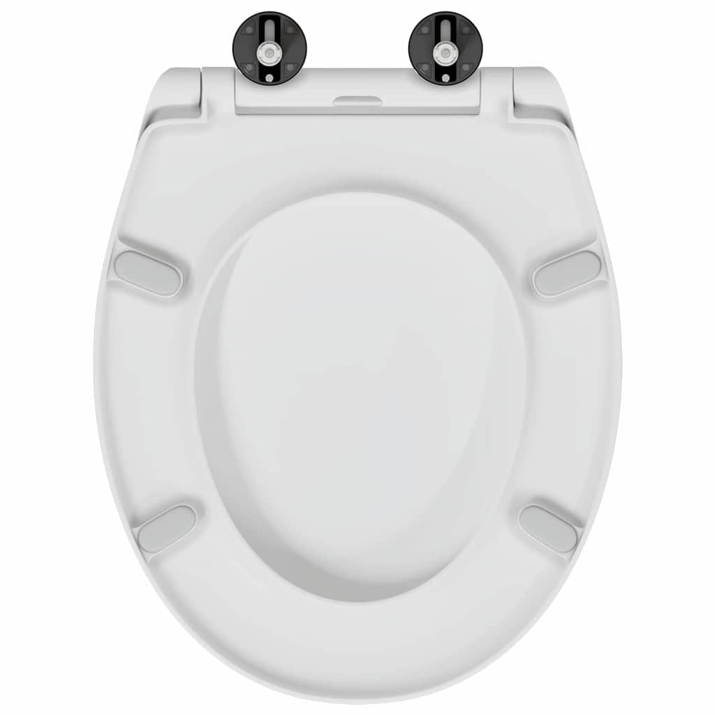 Toilet sæde Hvid 47 x 37 x 4 cm Duroplast