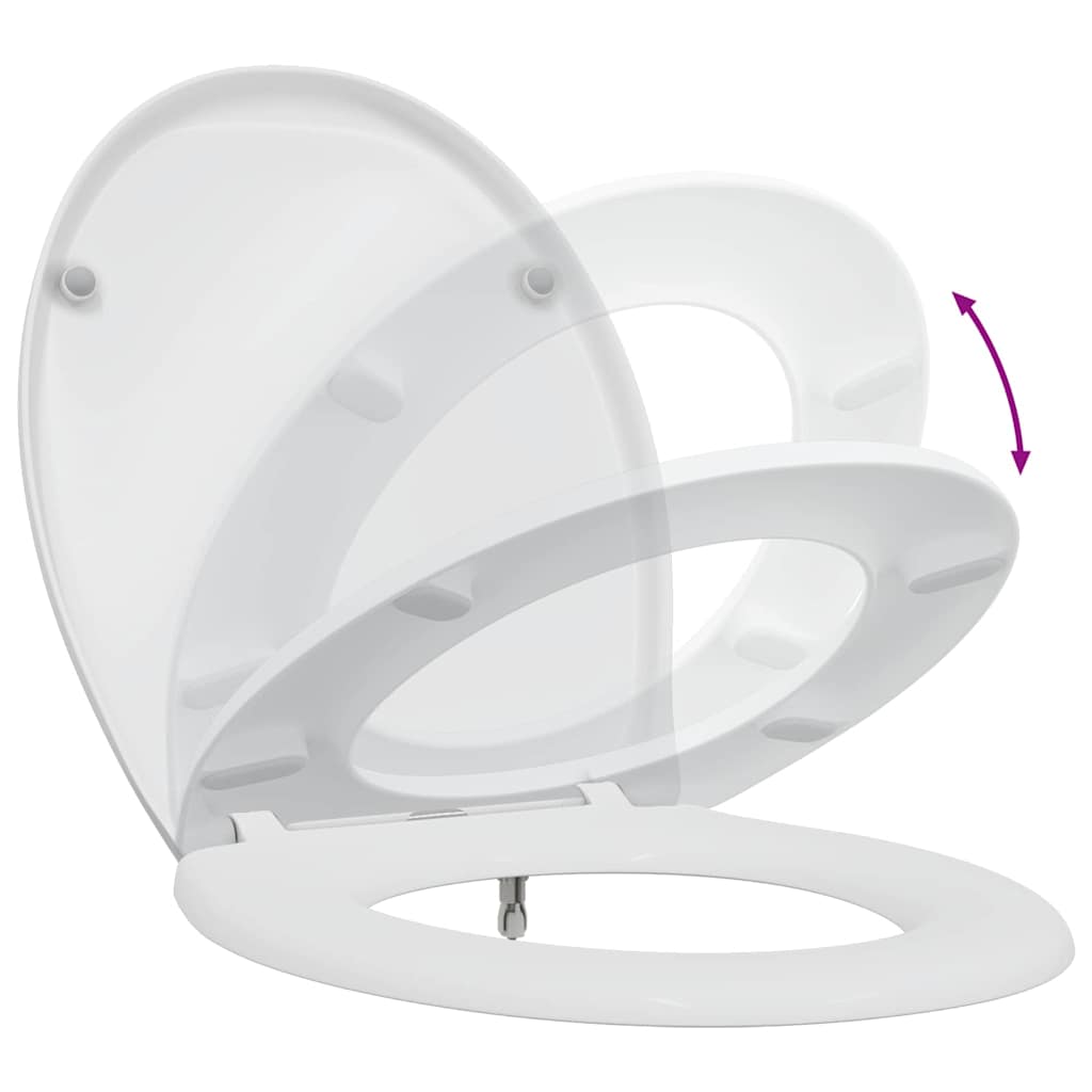 Toilet sæde Hvid 47 x 37 x 4 cm Duroplast