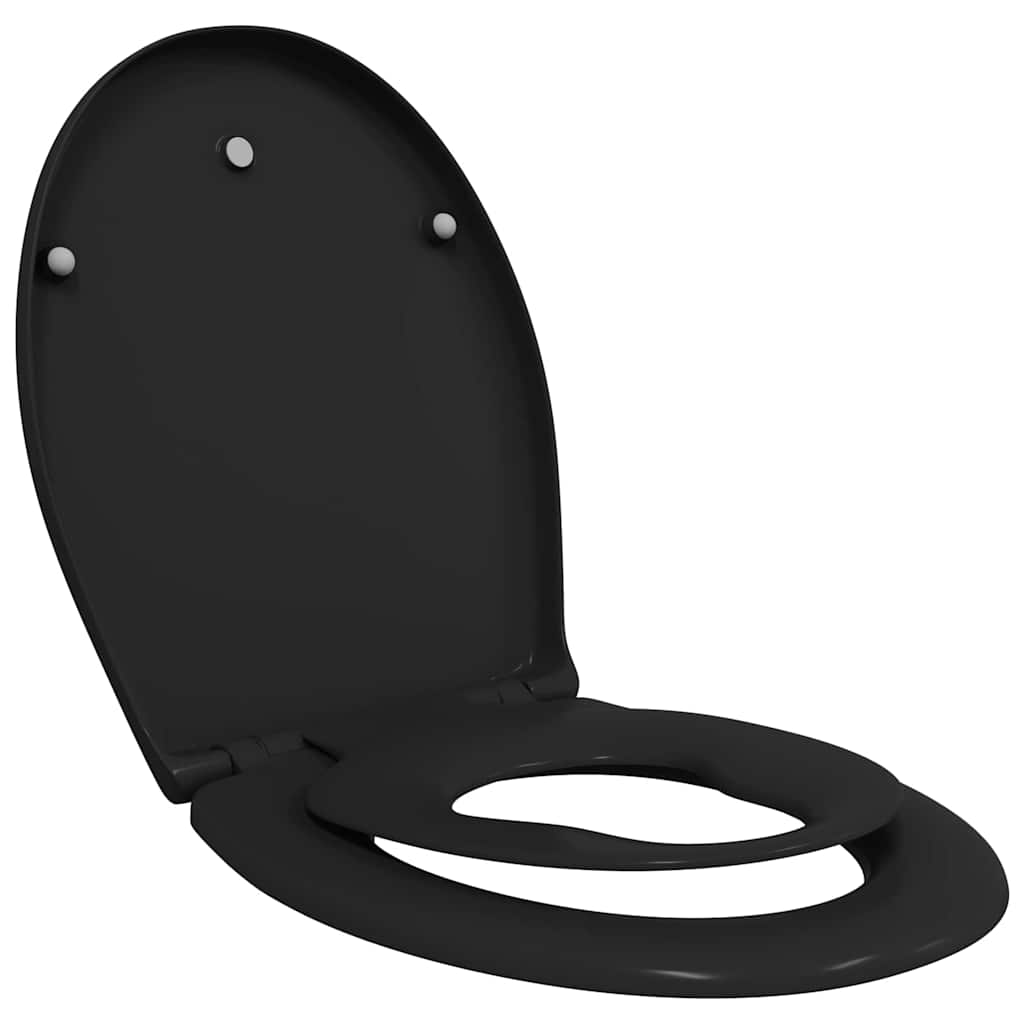 Toilet sæde Sort 47 x 37 x 4 cm Duroplast