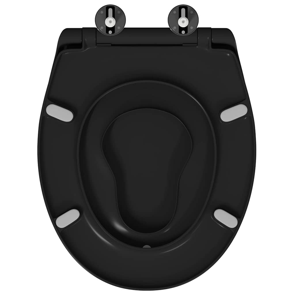 Toilet sæde Sort 47 x 37 x 4 cm Duroplast