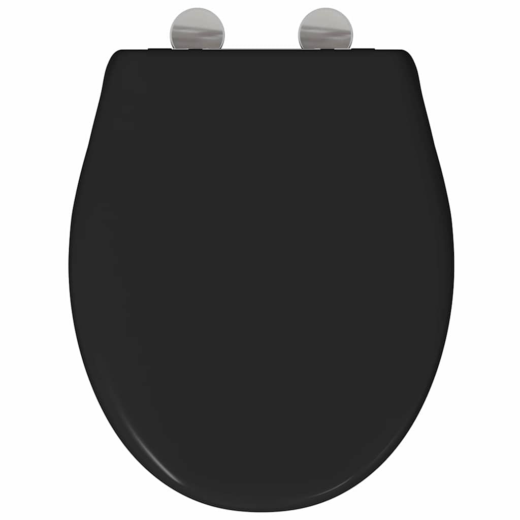 Toilet sæde Sort 47 x 37 x 4 cm Duroplast
