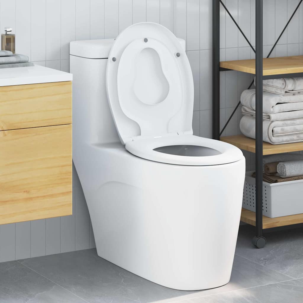 Toilet sæde Hvid 47 x 37 x 4 cm Duroplast