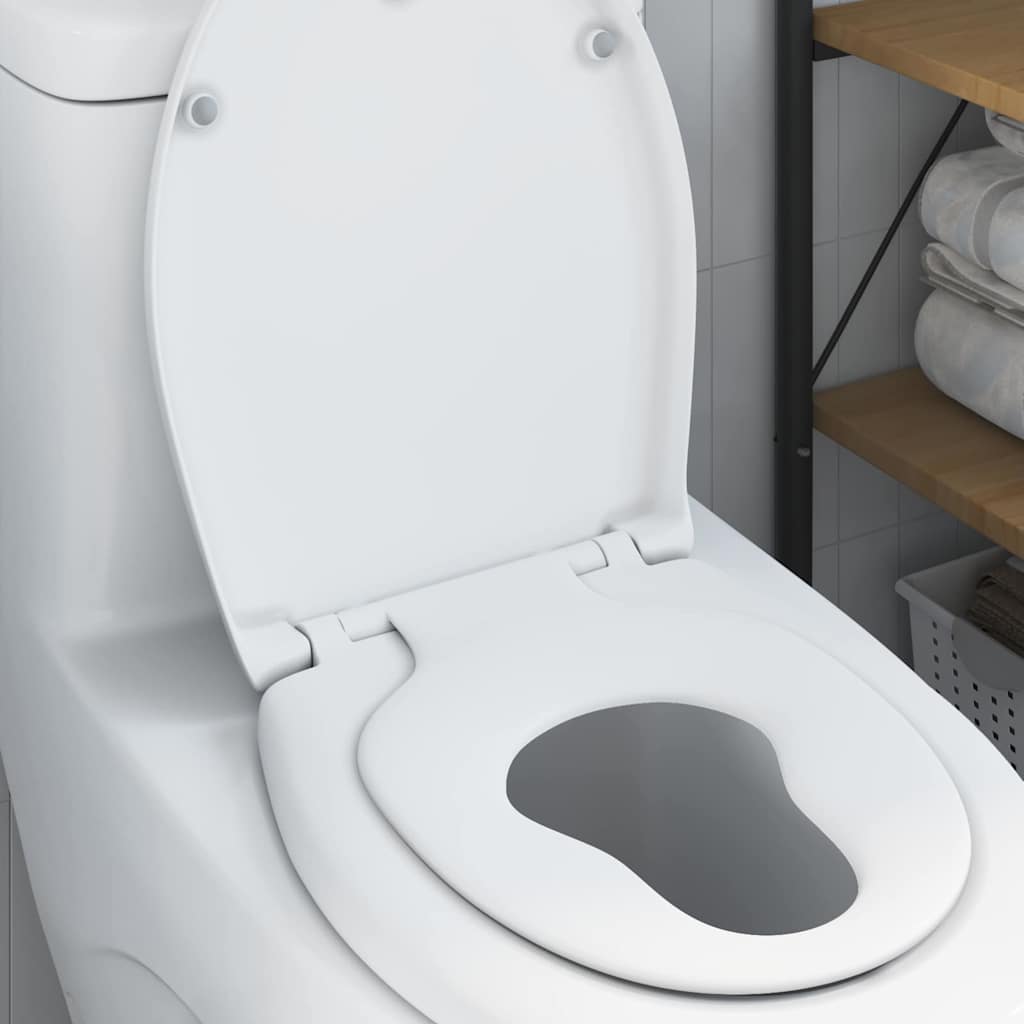Toilet sæde Hvid 47 x 37 x 4 cm Duroplast