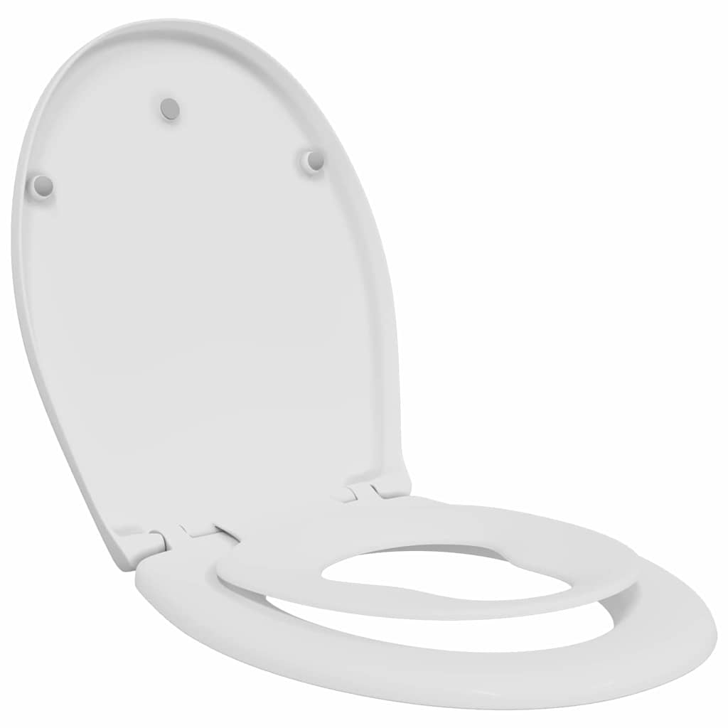 Toilet sæde Hvid 47 x 37 x 4 cm Duroplast