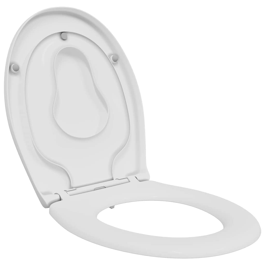 Toilet sæde Hvid 47 x 37 x 4 cm Duroplast