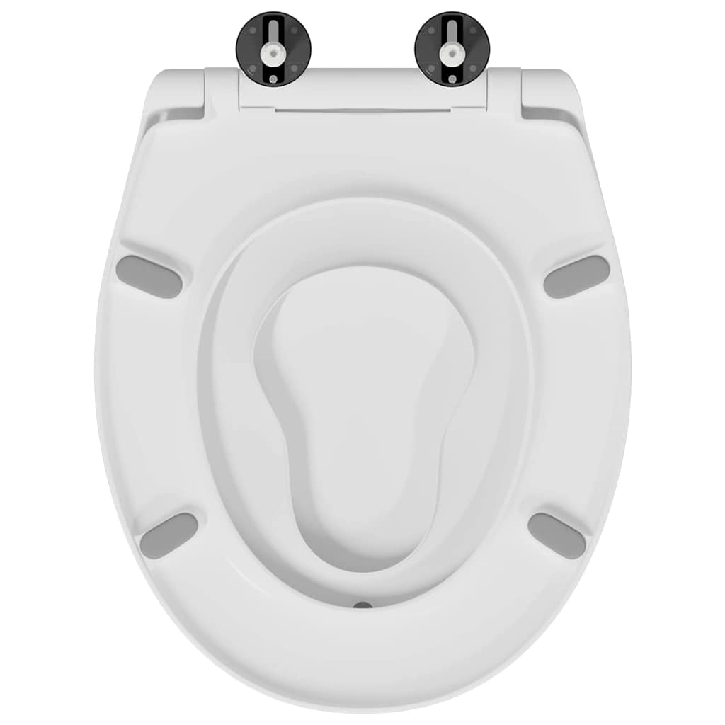 Toilet sæde Hvid 47 x 37 x 4 cm Duroplast
