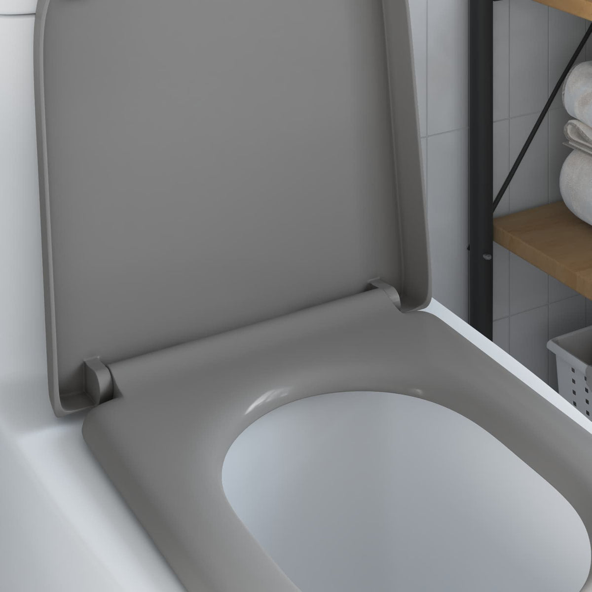 Toilet sæde Grå 49 x 36 x 4 cm Duroplast