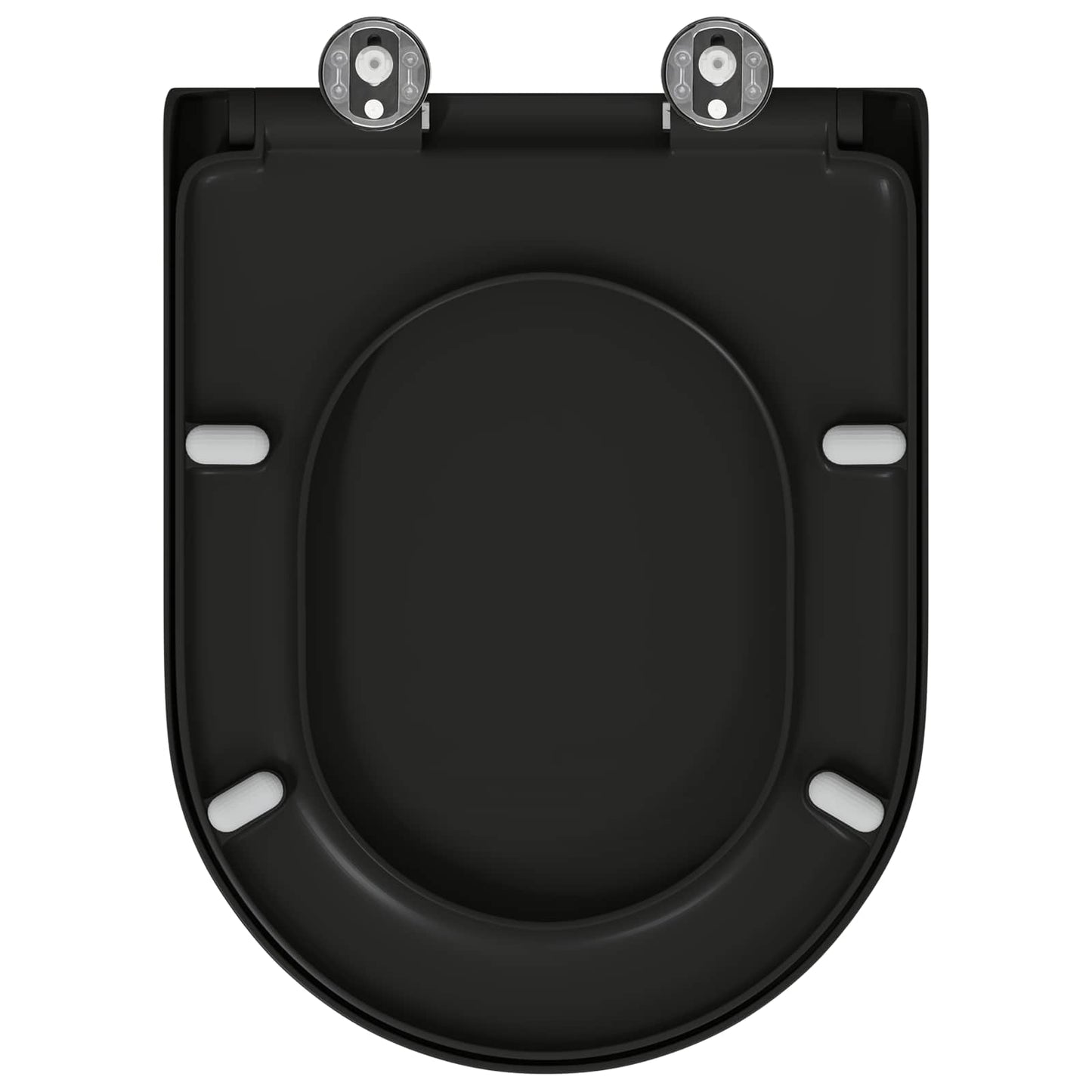 Toilet sæde Sort 49 x 36 x 4 cm Duroplast