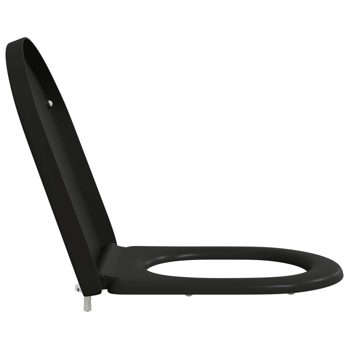 Toilet sæde Sort 49 x 36 x 4 cm Duroplast