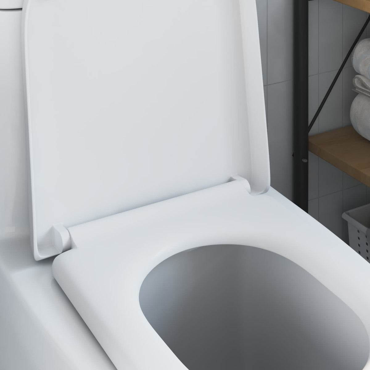 Toilet sæde Hvid 49 x 36 x 4 cm Duroplast