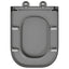 Toilet sæde Grå 47,5 x 35 x 3,6 cm Duroplast