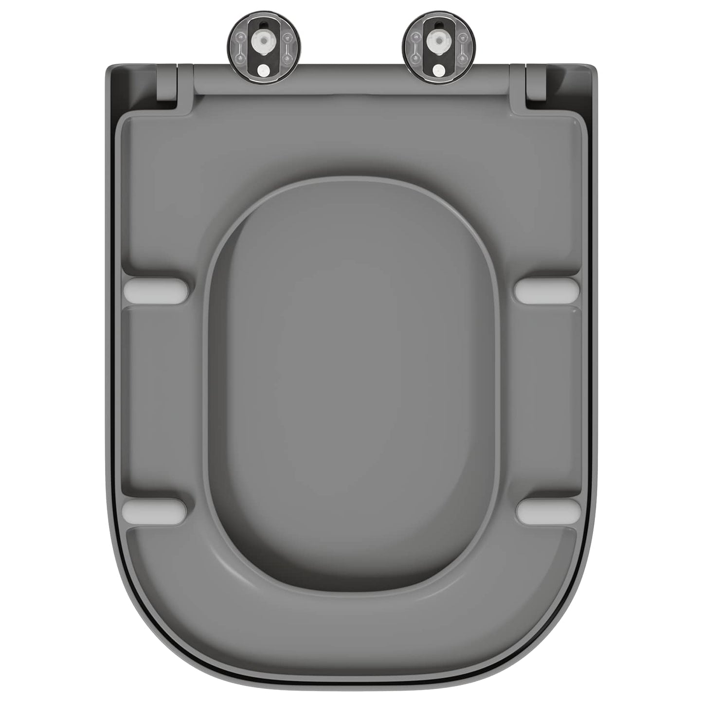Toilet sæde Grå 47,5 x 35 x 3,6 cm Duroplast