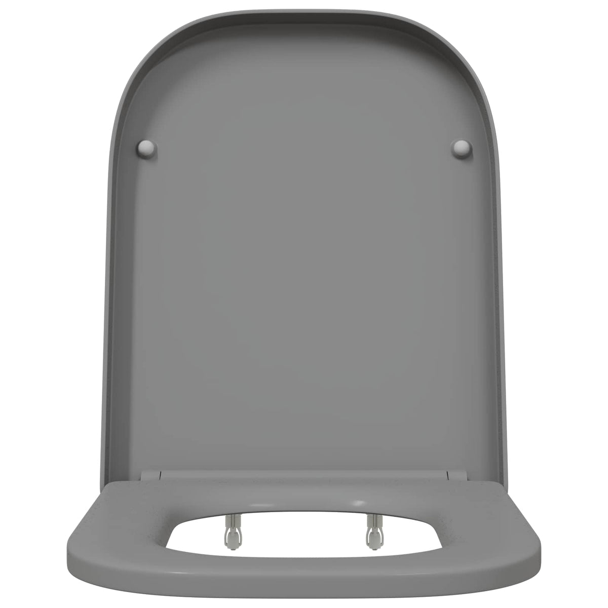 Toilet sæde Grå 47,5 x 35 x 3,6 cm Duroplast