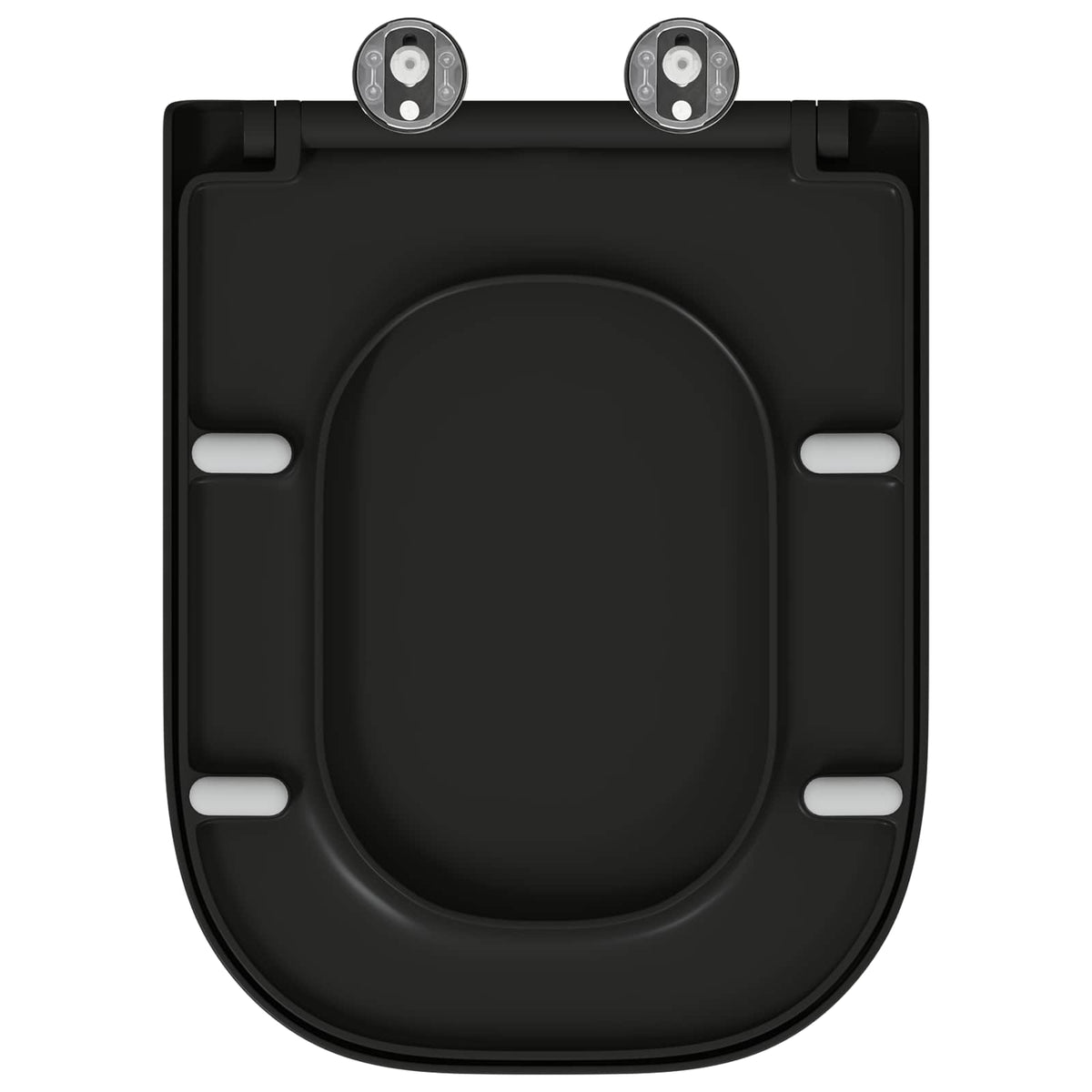 Toilet sæde Sort 47,5 x 35 x 3,6 cm Duroplast