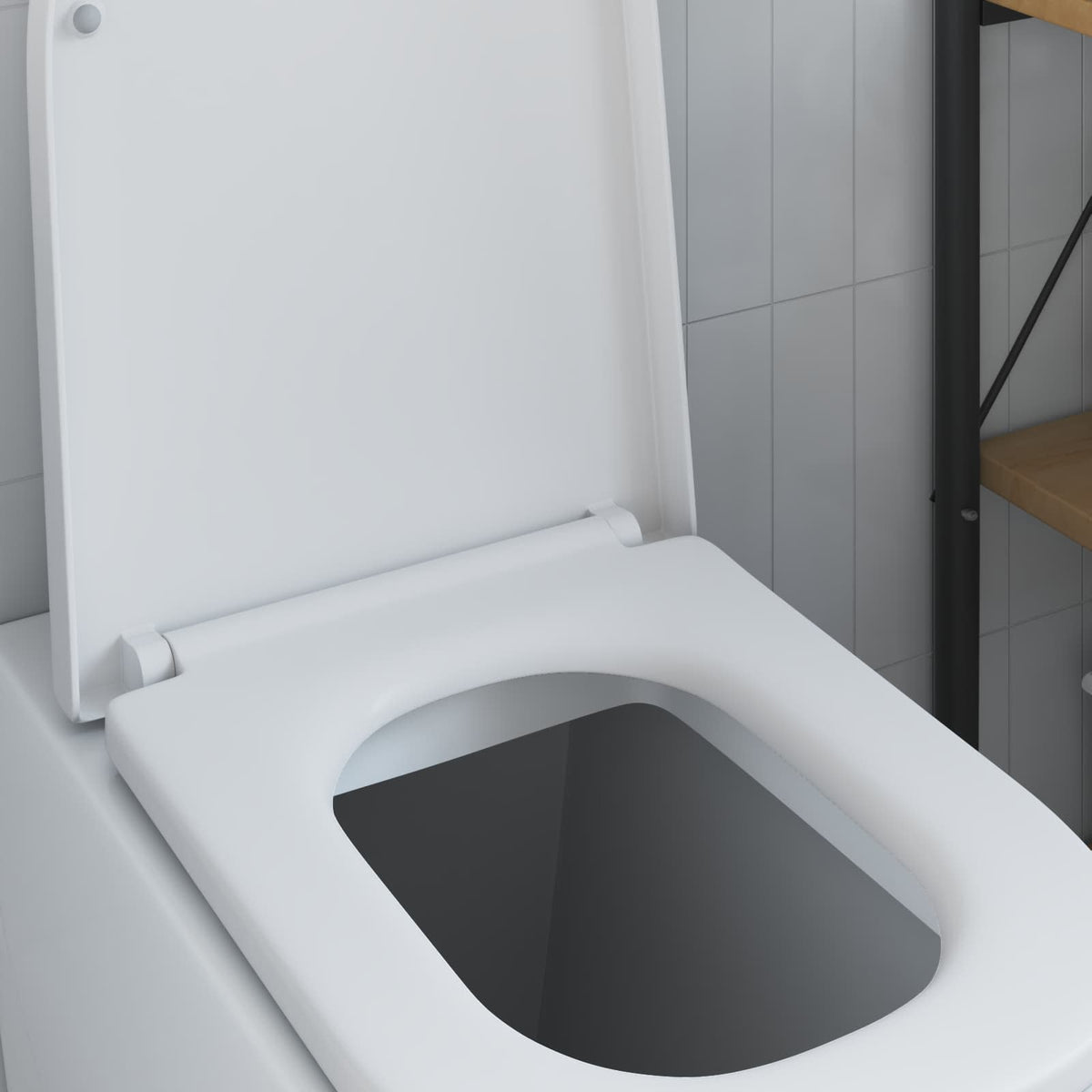 Toilet sæde Hvid 47,5 x 35 x 3,6 cm Duroplast
