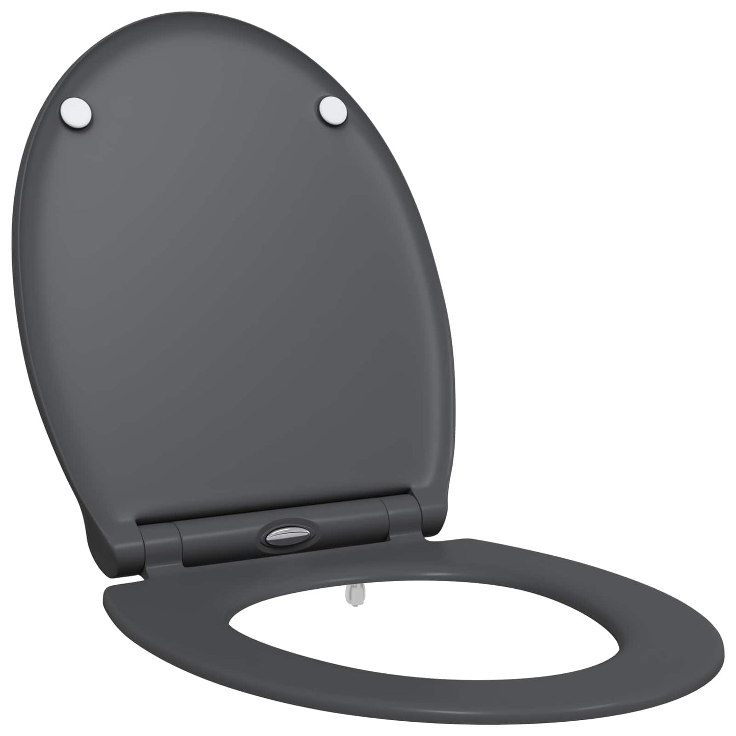 Toilet sæde Antracit 45,5 x 37,5 x 3,8 cm Duroplast