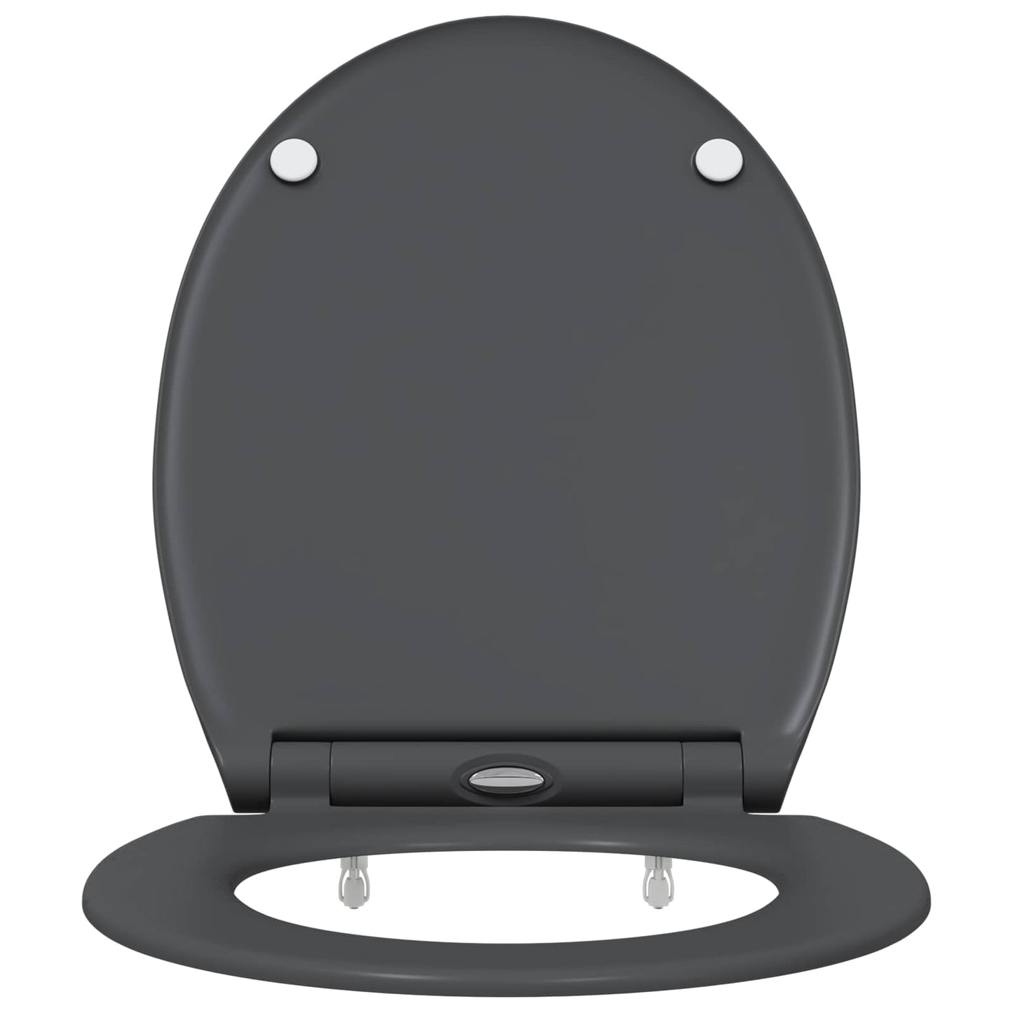 Toilet sæde Antracit 45,5 x 37,5 x 3,8 cm Duroplast