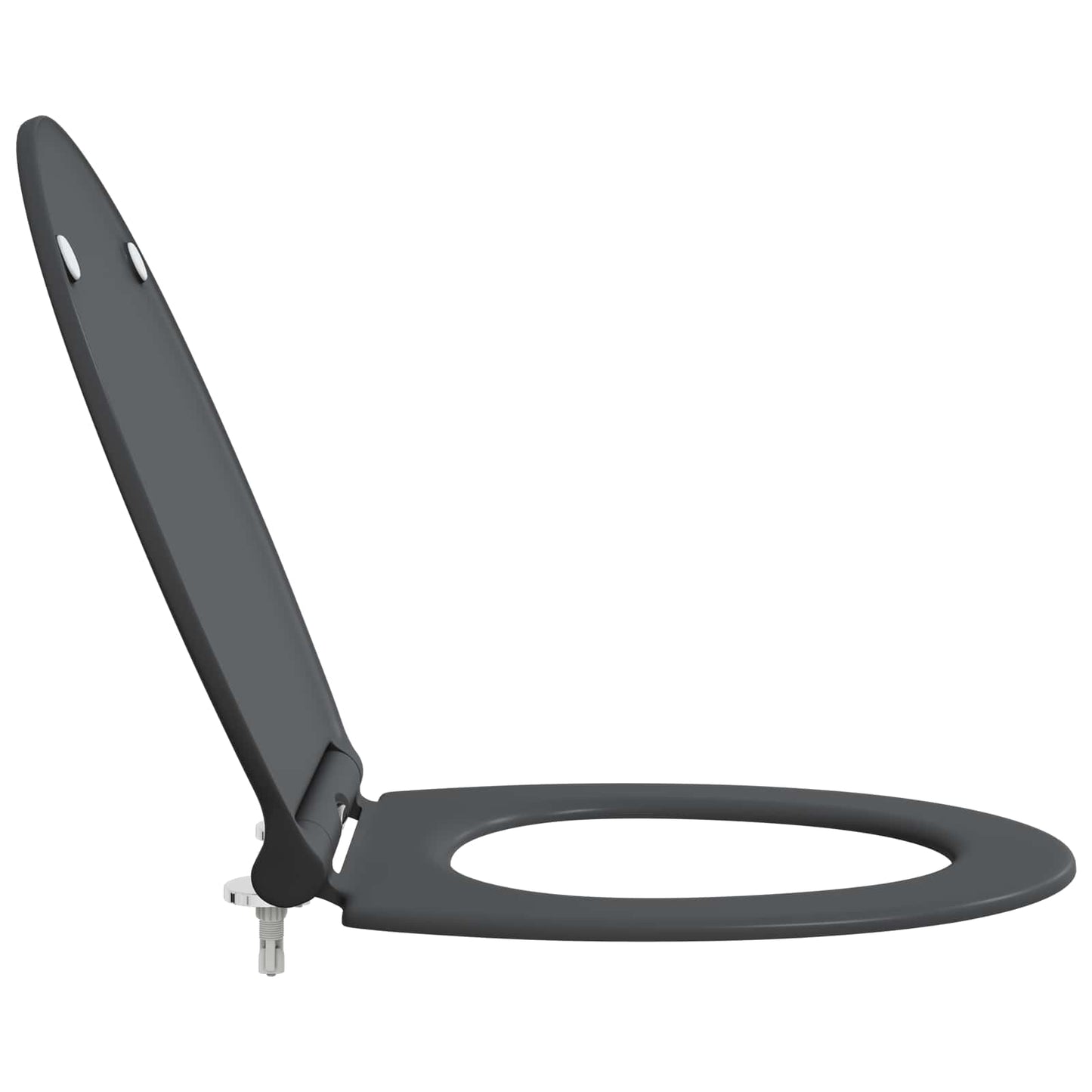 Toilet sæde Antracit 45,5 x 37,5 x 3,8 cm Duroplast