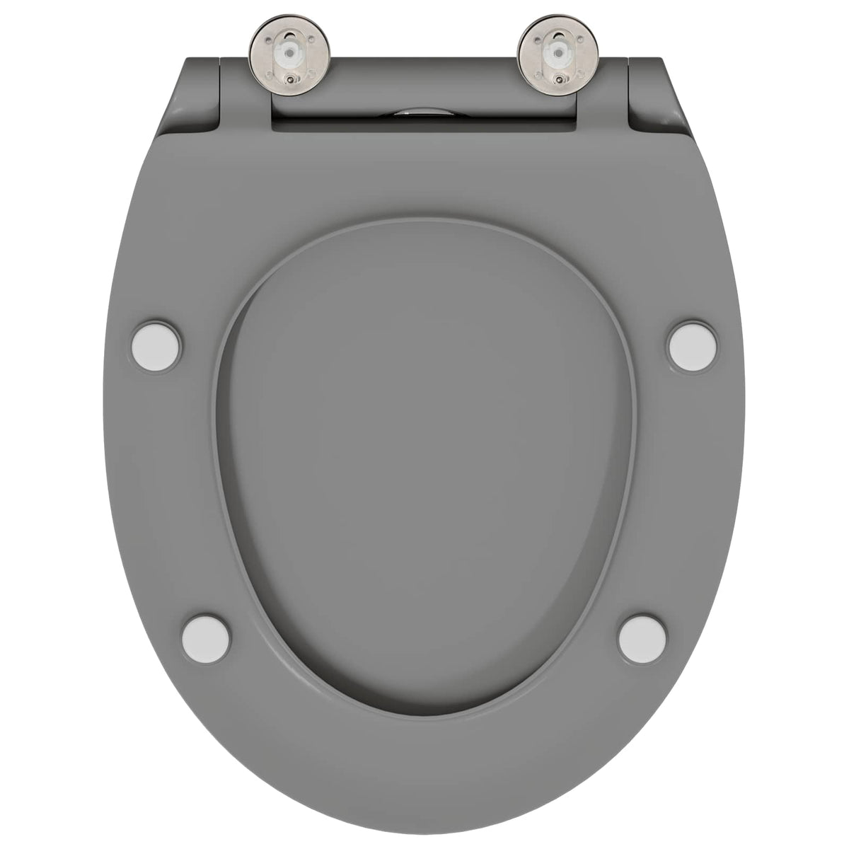 Toilet sæde Grå 45,5 x 37,5 x 3,8 cm Duroplast