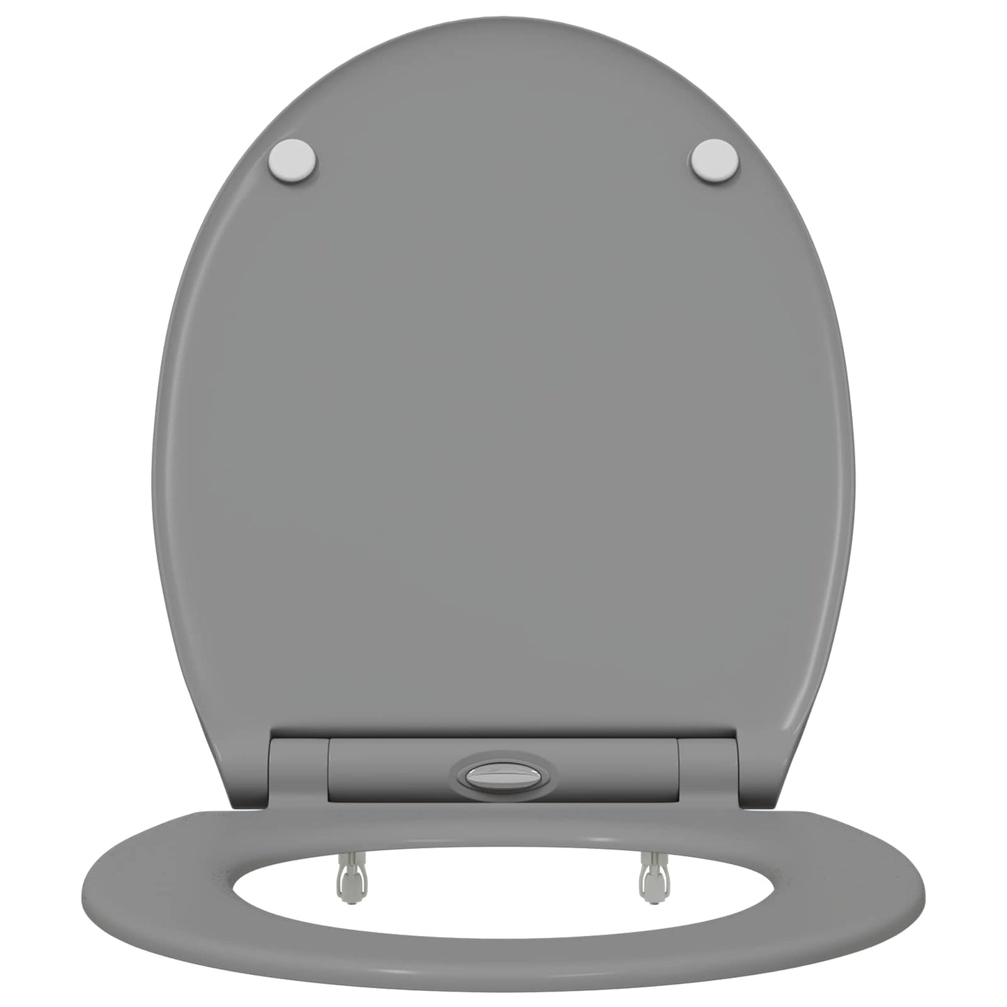 Toilet sæde Grå 45,5 x 37,5 x 3,8 cm Duroplast