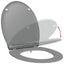 Toilet sæde Grå 45,5 x 37,5 x 3,8 cm Duroplast