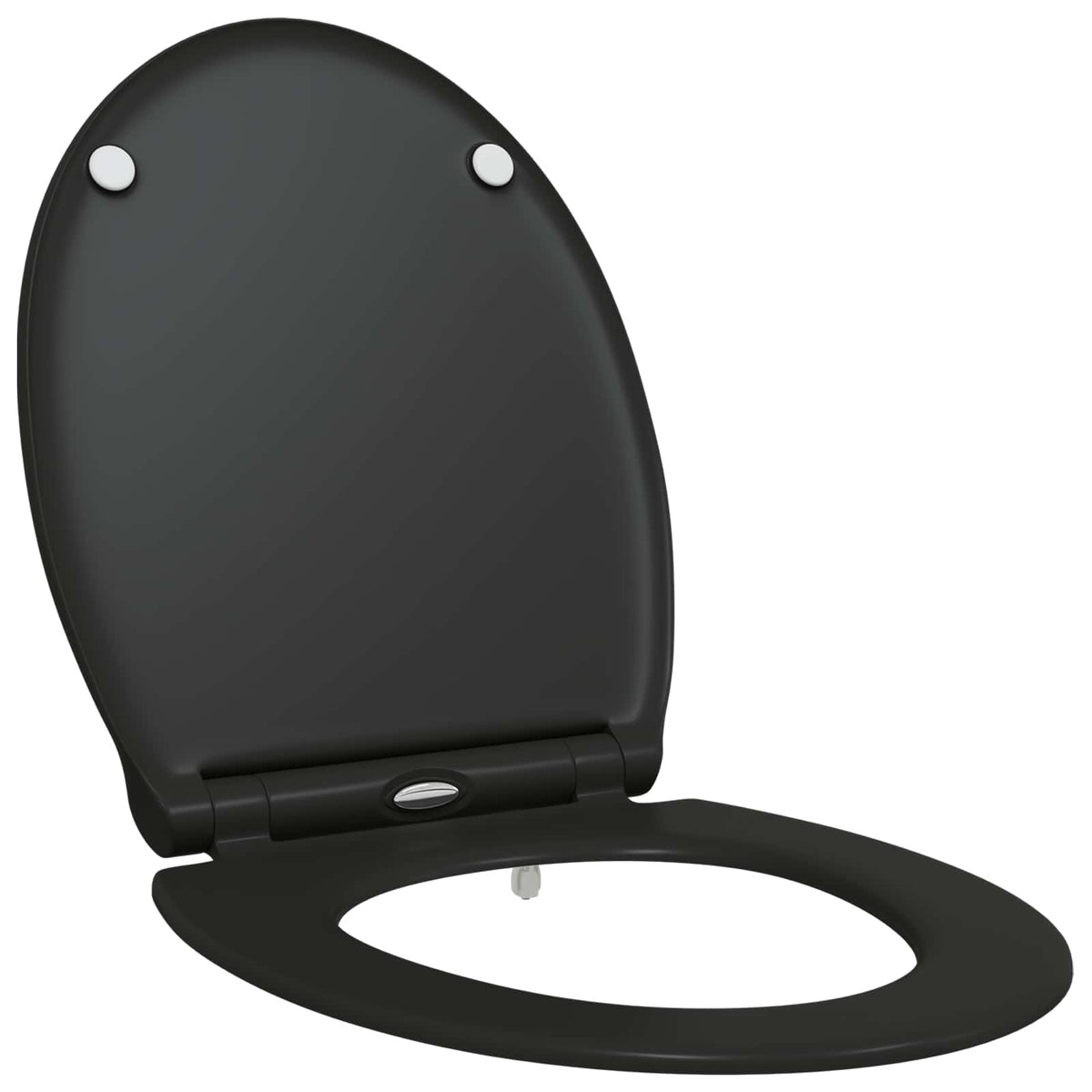Toilet sæde Sort 45,5 x 37,5 x 3,8 cm Duroplast