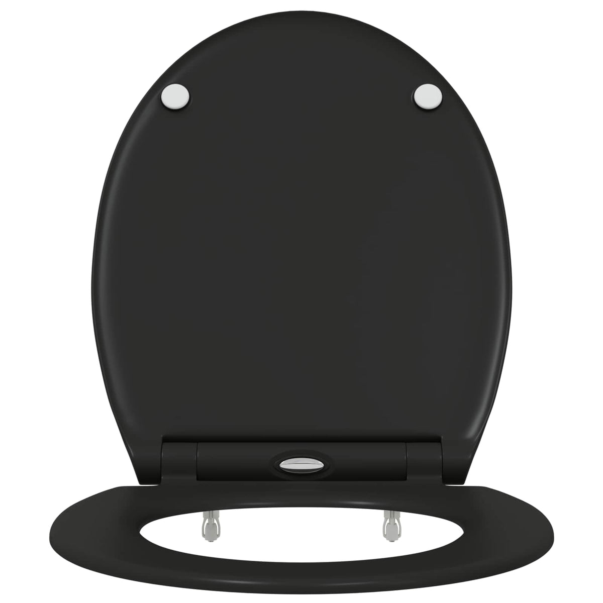 Toilet sæde Sort 45,5 x 37,5 x 3,8 cm Duroplast