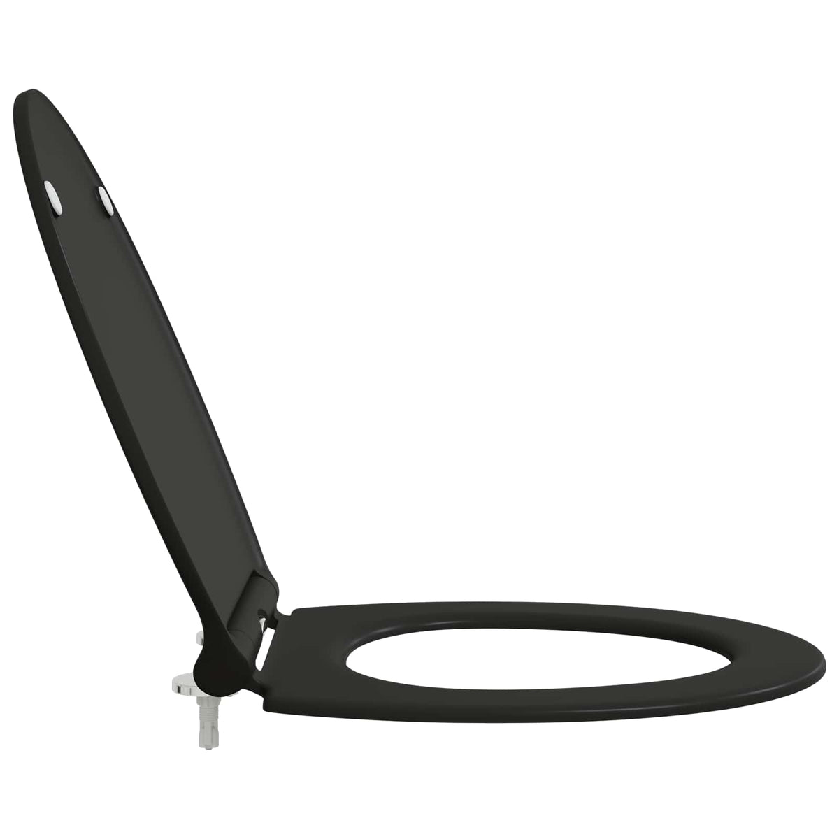 Toilet sæde Sort 45,5 x 37,5 x 3,8 cm Duroplast